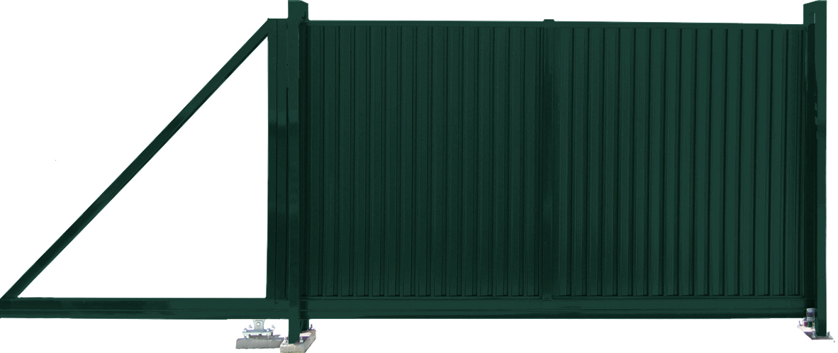 Ворота откатные Estet 2,0х3,5 RAL 6005