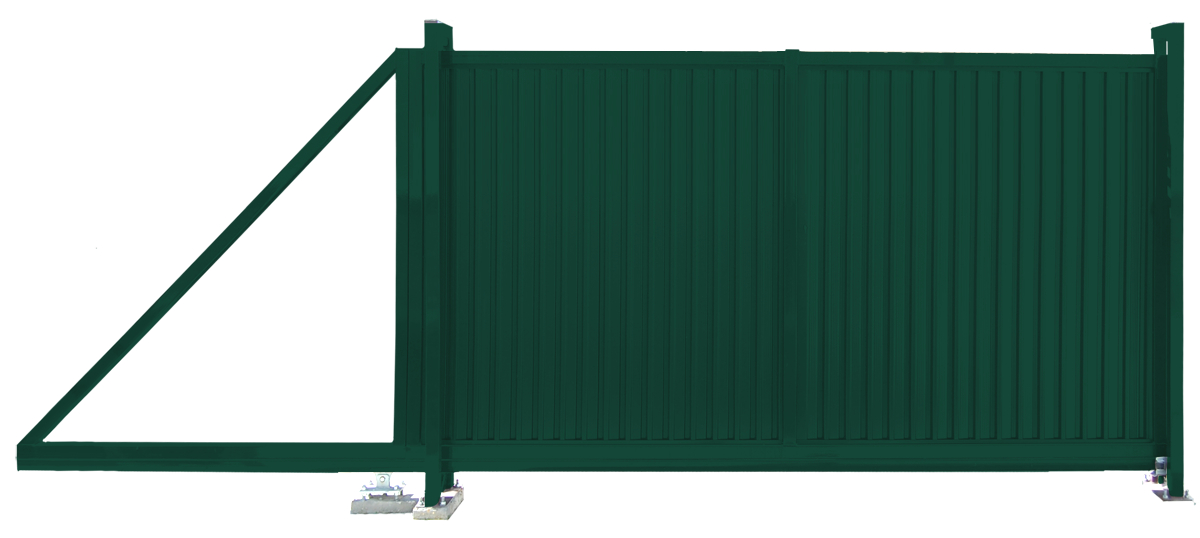 Ворота откатные Estet 2,0х3,5 RAL 6005