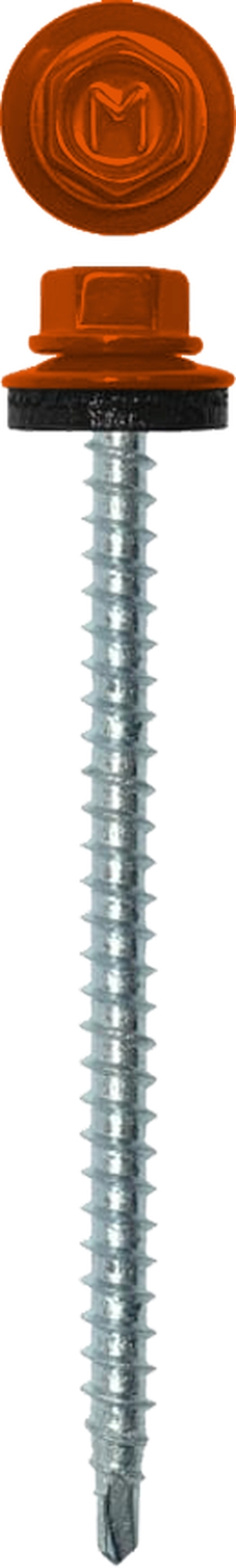 Саморез кровельный Daxmer 4,8х70 RAL 2004 (100) сверло №1