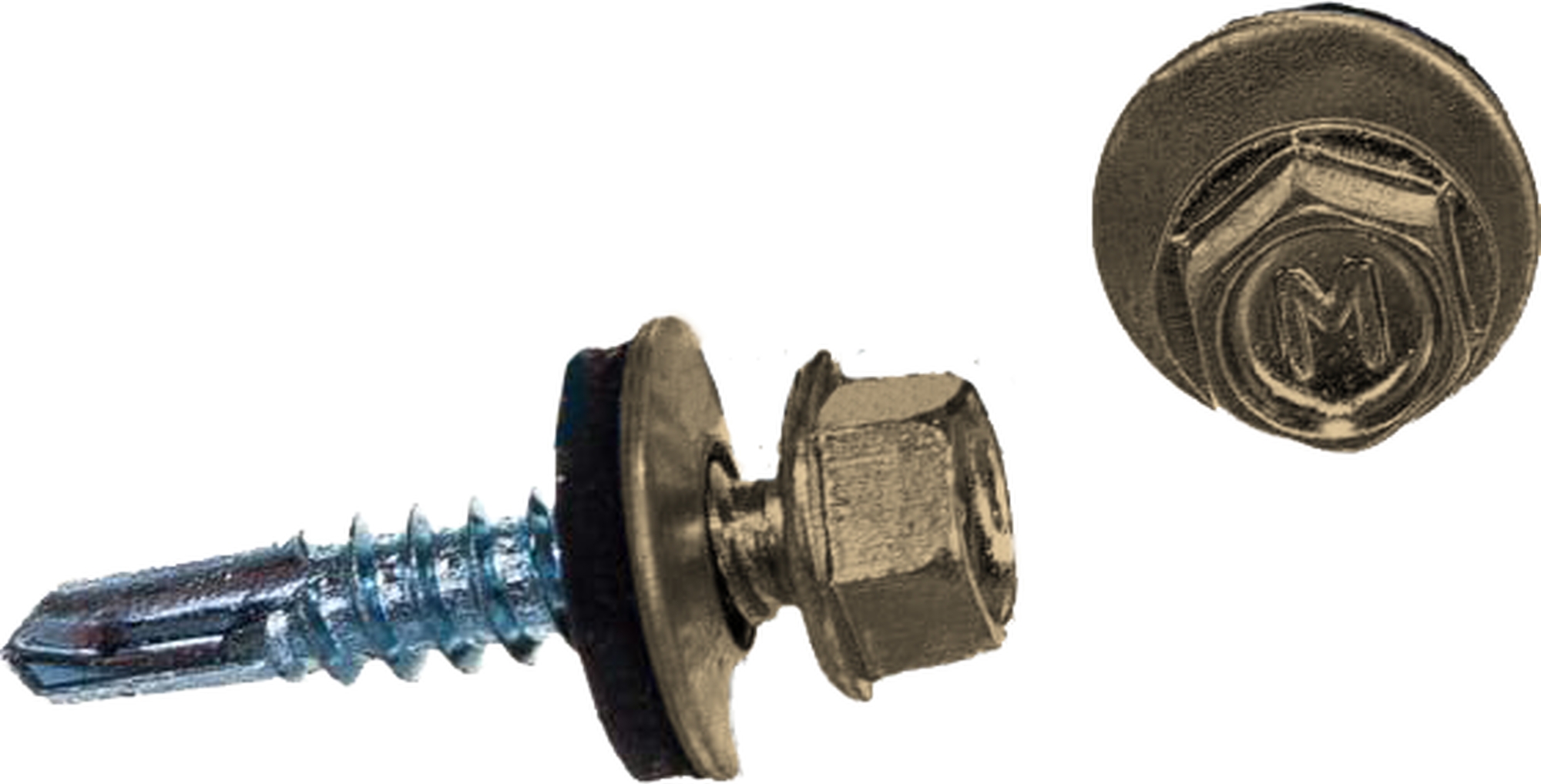 Саморез по металлу Daxmer 5,5х25 RAL 1014 (250) сверло №3