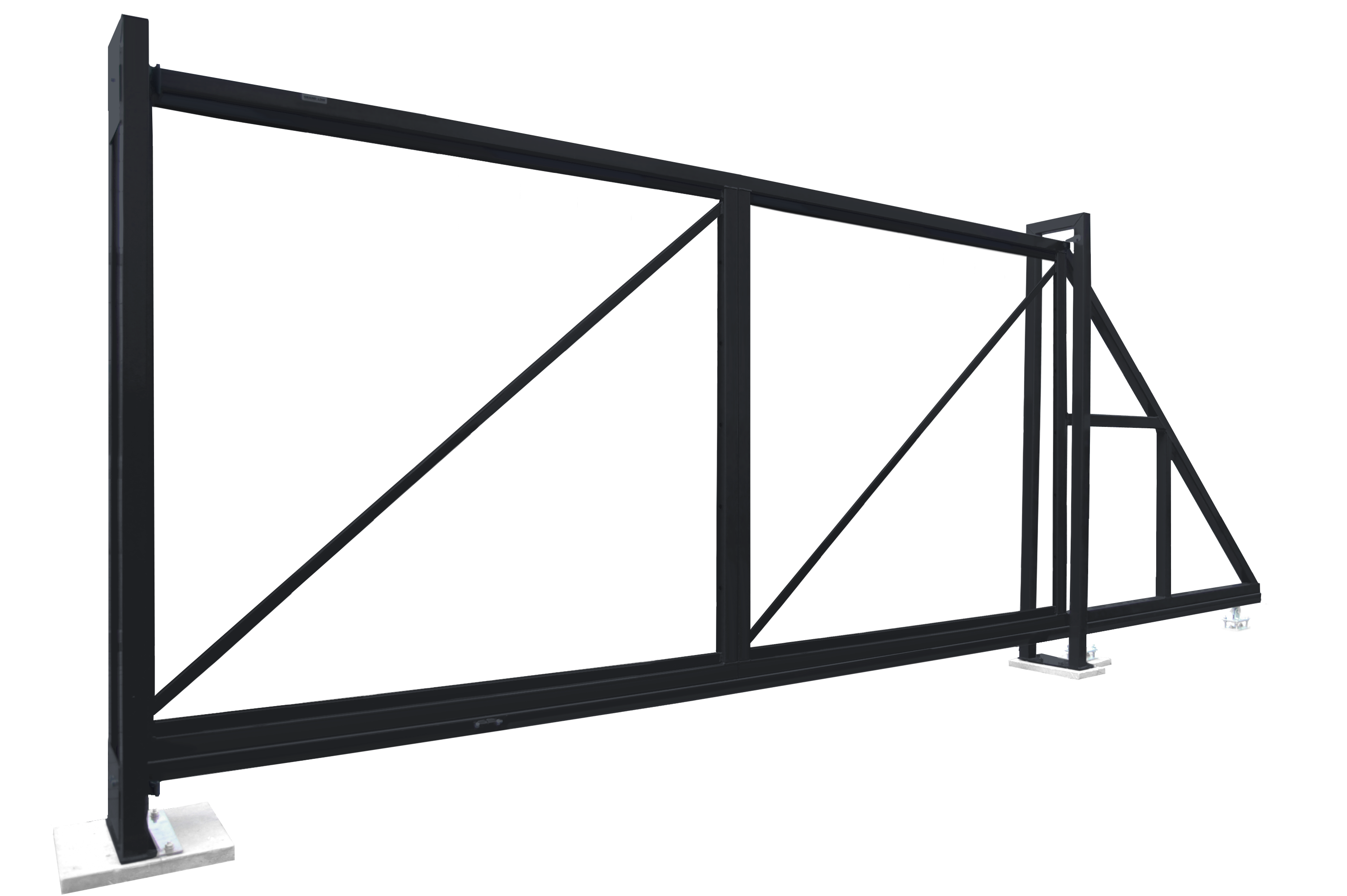 Ворота откатные Colority цинк 2,03x4,5 RAL 7024