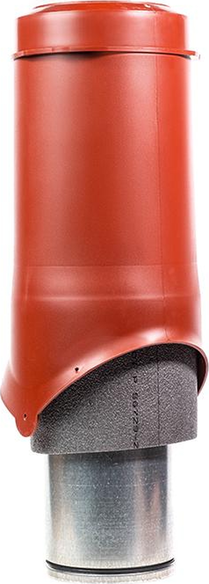 Выход вентиляции Krovent Pipe-VT 125 изолированный красно-коричневый
