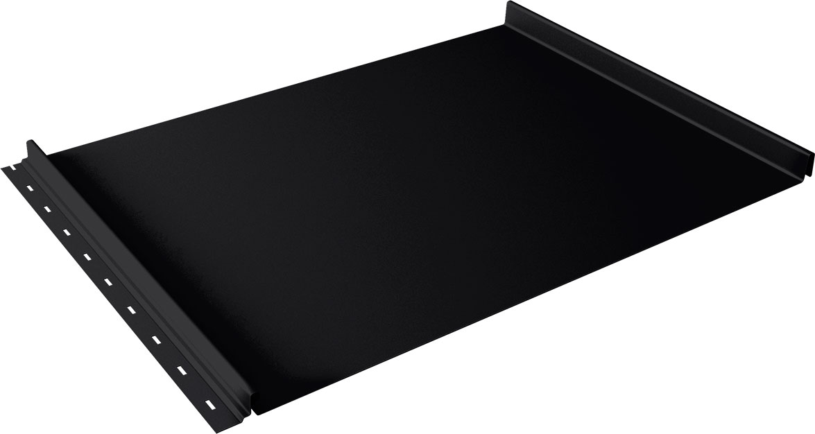 Кликфальц Grand Line 0,5 Velur с пленкой на замках RAL 9005 черный