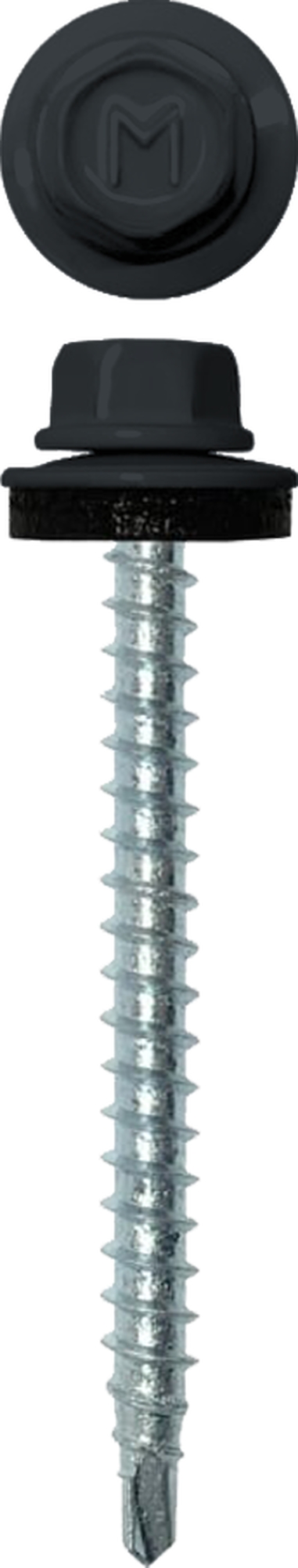 Саморез кровельный Daxmer 4,8х50 RAL 7016 (150) сверло №1