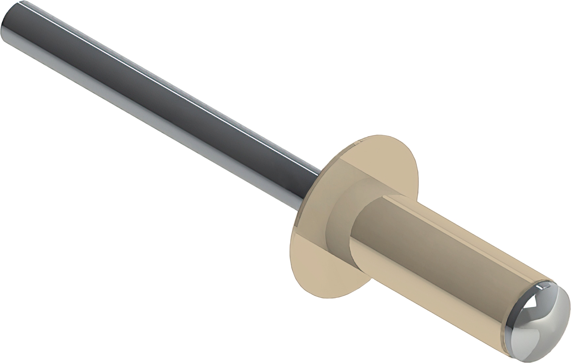 Заклёпка вытяжная Daxmer 4,0х10 RAL 1015 (10х1000шт) ал/ст