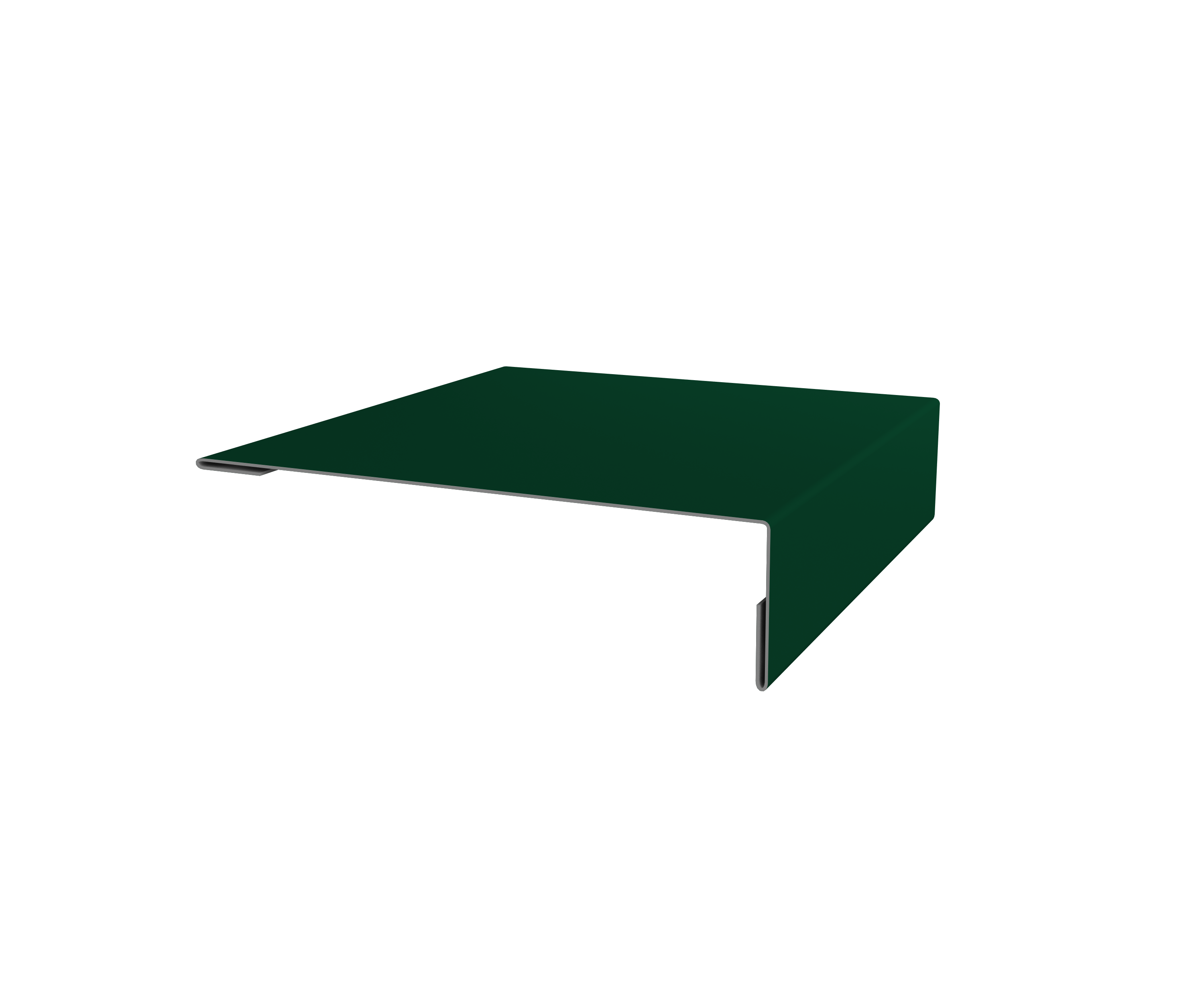 Планка мансардная Grand Line 0,45 Drap ТХ RAL 6005 зеленый мох (2м)
