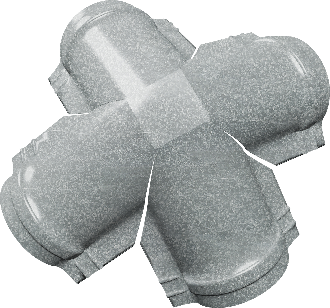 Четверник конька полукруглого Grand Line 0,45 Zn