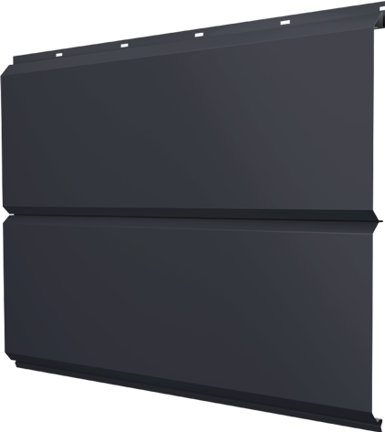 ЭкоБрус новый Grand Line 0,45 Drap с пленкой RAL 7024 мокрый асфальт