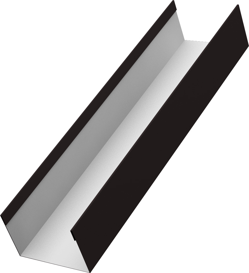 Стойка для забора жалюзи Милан, Токио Grand Line 0,5 Drap RAL 9005 черный (2м)